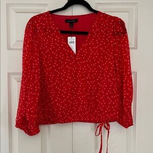 Red Polka Dot Blouse